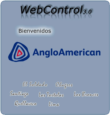 WebControl - Gestión Servicios On-Line - Anglo American Chile